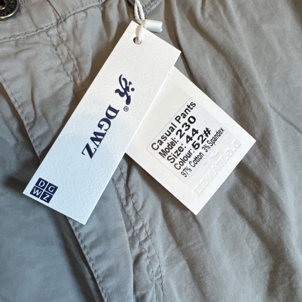 NWT D.G. Wangzi Men's Cargo Shorts Size 44 Gray Stretch Cotton Outdoor‎ Tactical - Picture 2 of 7